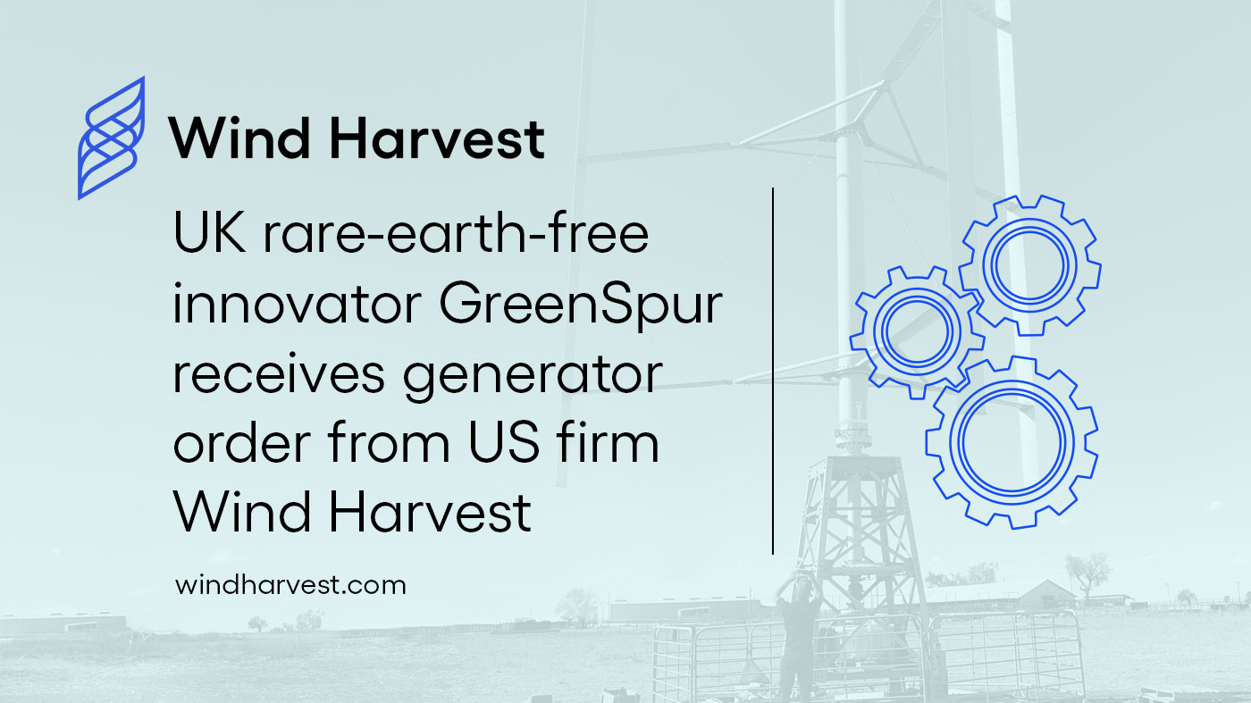 Wind Harvest uses Rare-Earth-Free Magnents
