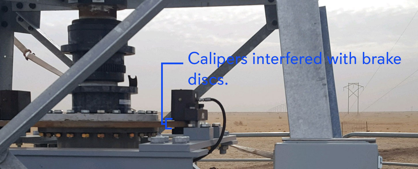 Turbine Caliper Interference